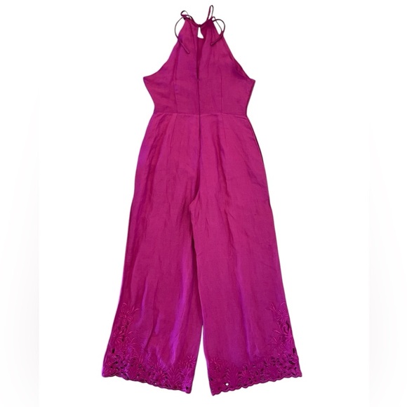 Anthropologie Women’s Jumpsuit Raspberry Size 10 NWT - Picture 10 of 16